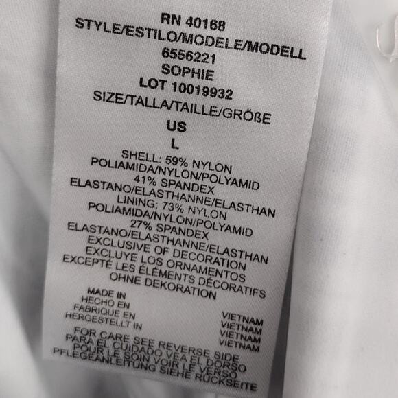 Skinny Dippers Miracle Suit NEW Black White Plaid Corset Two Piece Swim Large - Picture 8 of 16